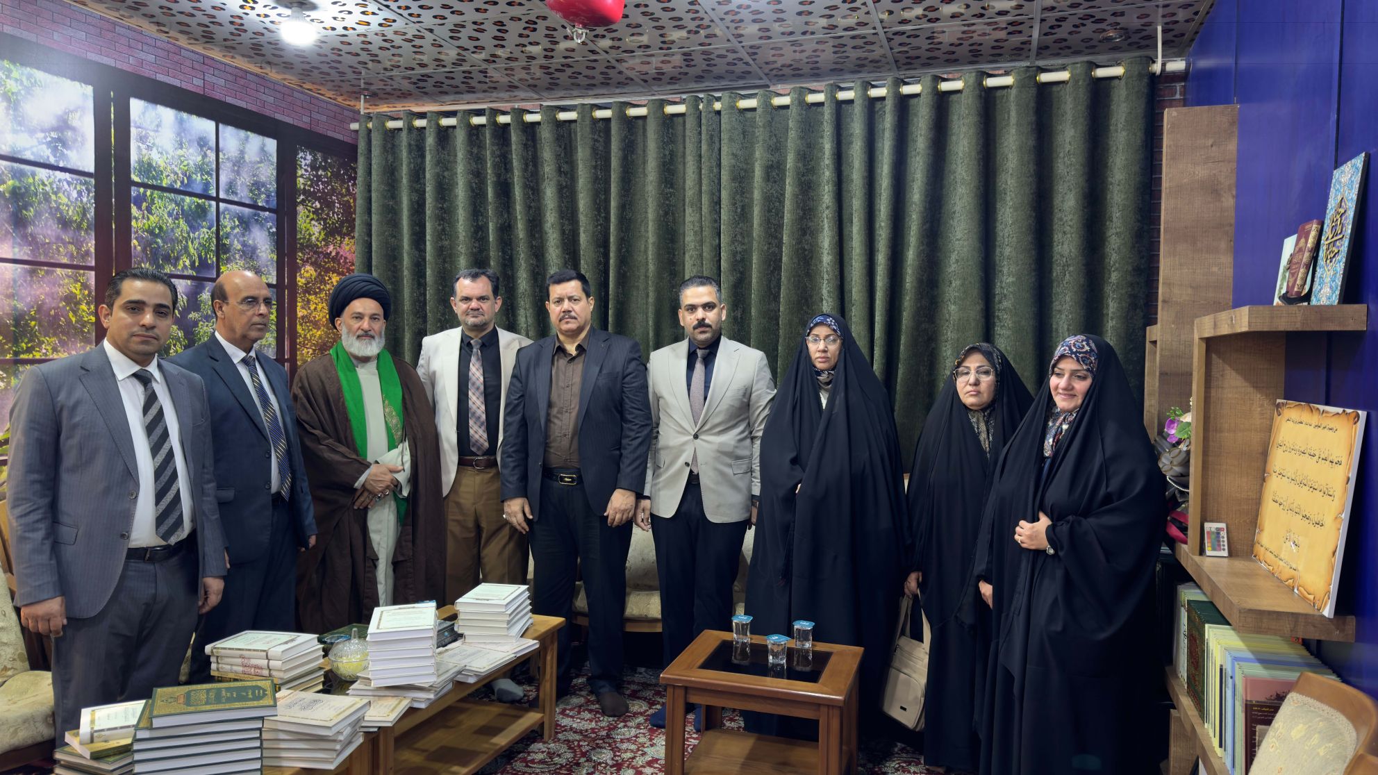 في رحاب نهج البلاغة...وفد من مركز دراسات الكوفة في ضيافة مؤسسة علوم نهج البلاغة